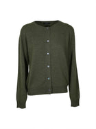 cardigan 6 bottoni girocollo