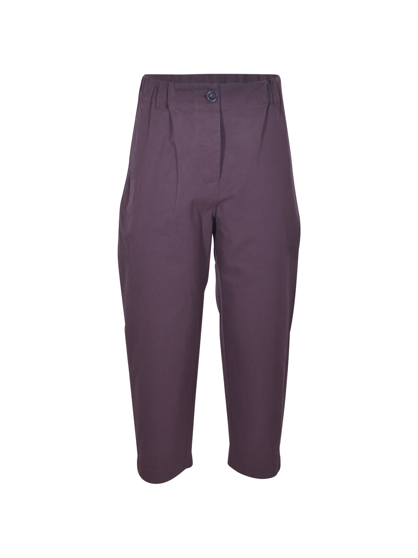 pantaloni gamba dritta elastico in vita 