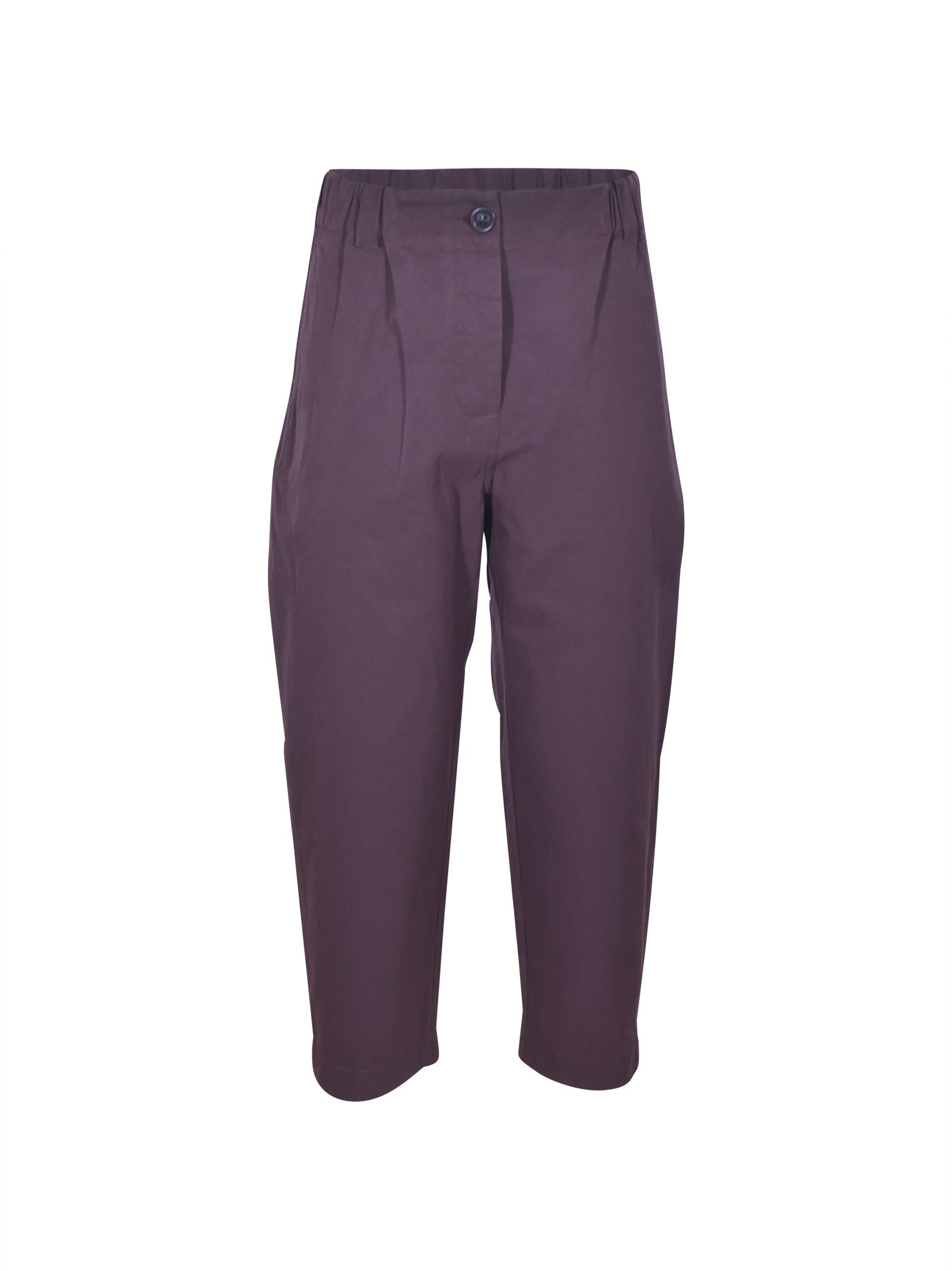 pantaloni gamba dritta elastico in vita 