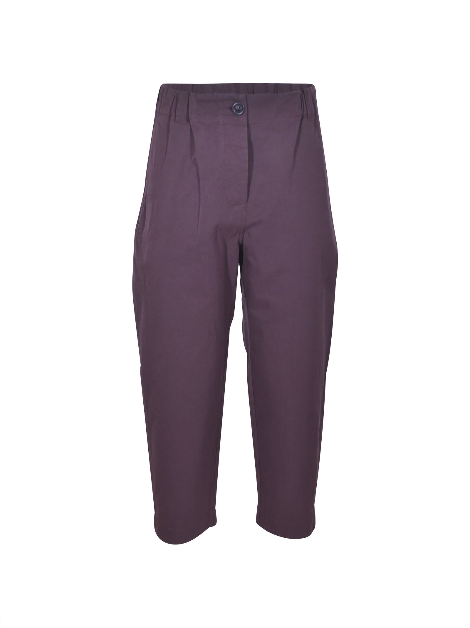 pantaloni gamba dritta elastico in vita 
