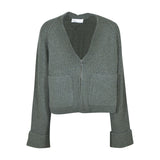 cardigan coste con zip 