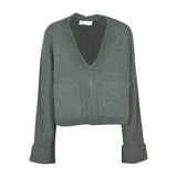 cardigan coste con zip 