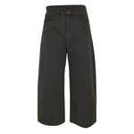 jeans corti vestibilità ampia 
