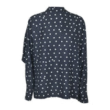 camicia v dietro con fiocco pois 