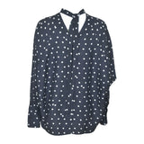 camicia v dietro con fiocco pois 