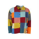 cardigan con colletto multicolor 