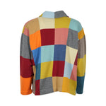 cardigan con colletto multicolor 