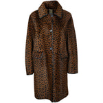 cappotto maculato collo a camicia 