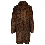cappotto maculato collo a camicia 