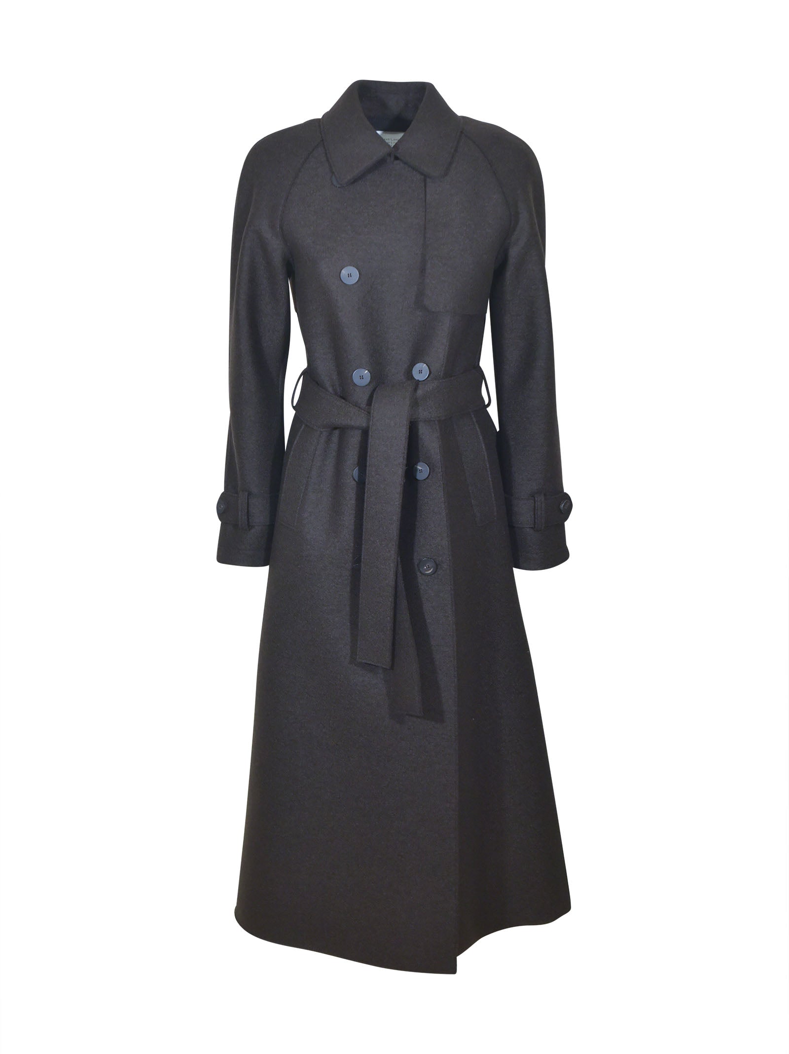 cappotto doppiopetto con cintura 