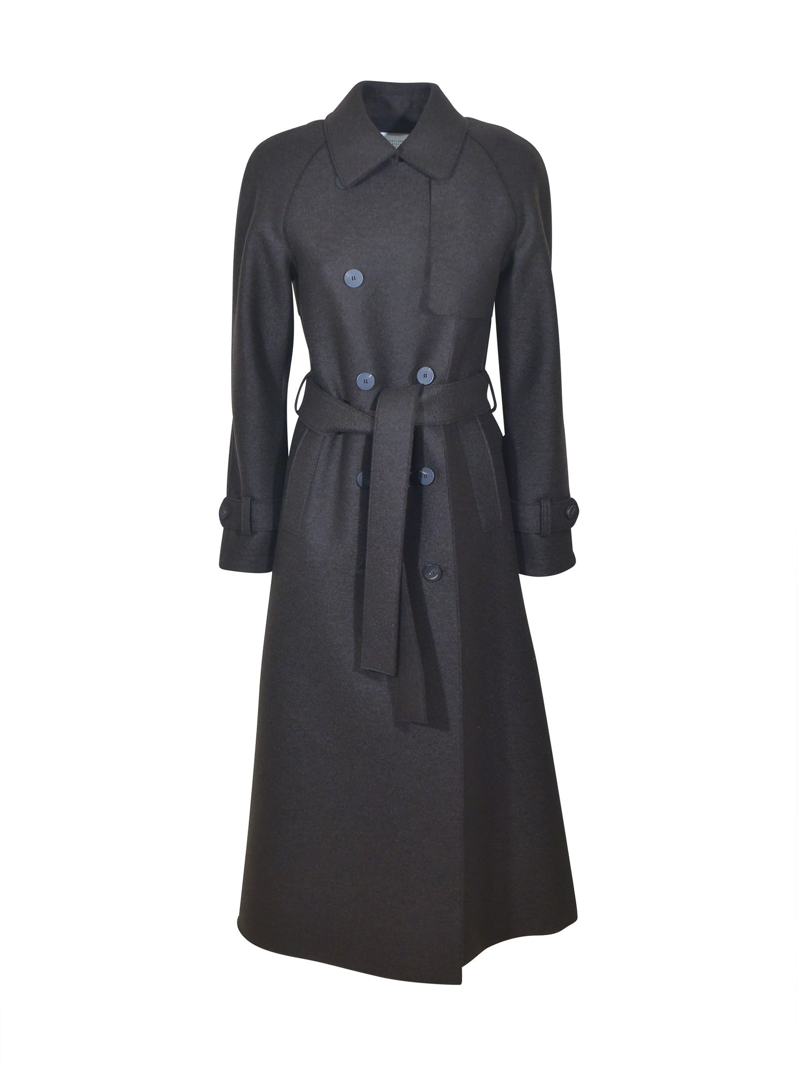 cappotto doppiopetto con cintura 
