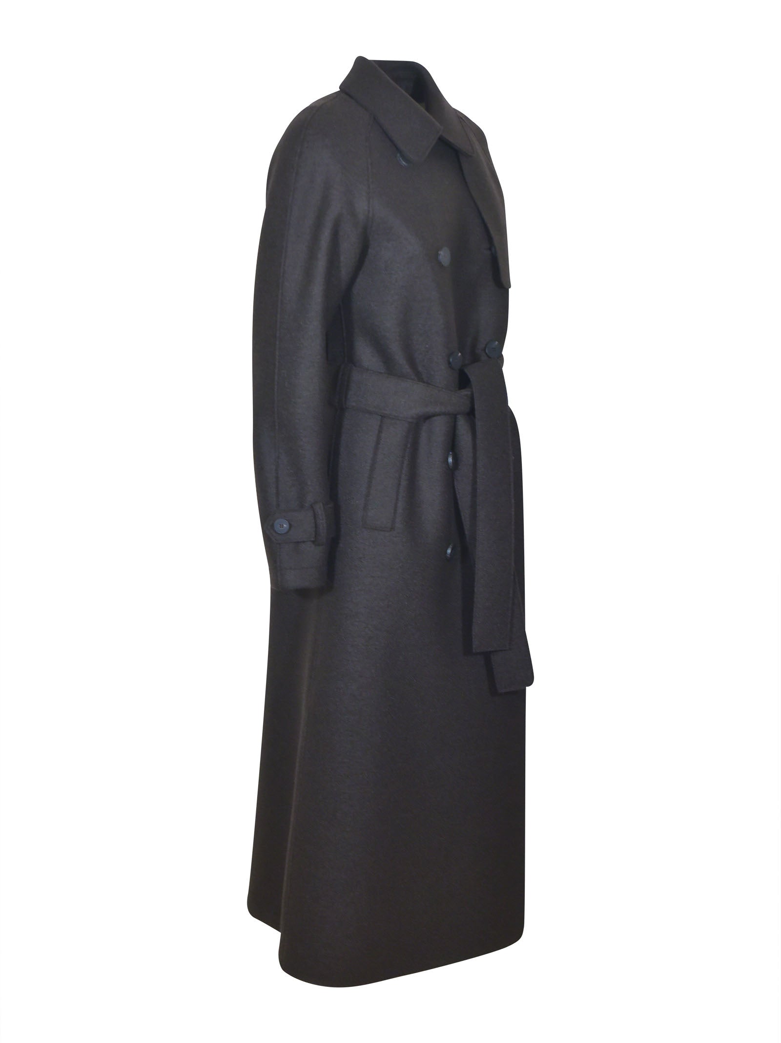 cappotto doppiopetto con cintura 