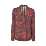 giacca doppiopetto kimono con foulard in schiena 