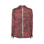 giacca doppiopetto kimono con foulard in schiena 