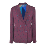 giacca doppiopetto kimono con foulard in schiena 