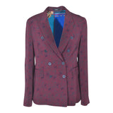 giacca doppiopetto kimono con foulard in schiena 