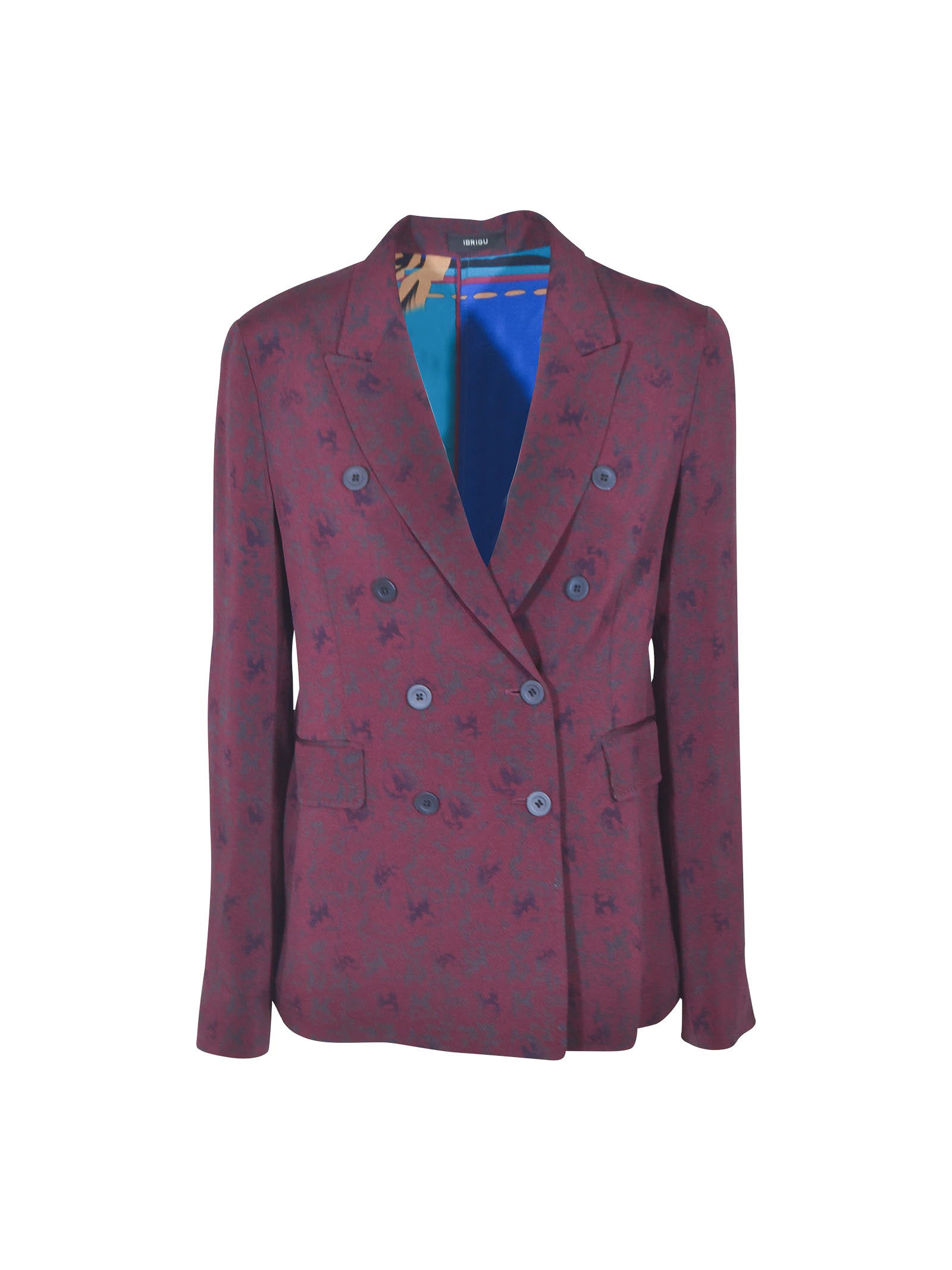 giacca doppiopetto kimono con foulard in schiena 