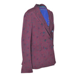 giacca doppiopetto kimono con foulard in schiena 