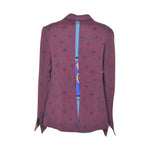 giacca doppiopetto kimono con foulard in schiena 