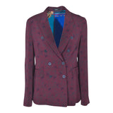 giacca doppiopetto kimono con foulard in schiena 