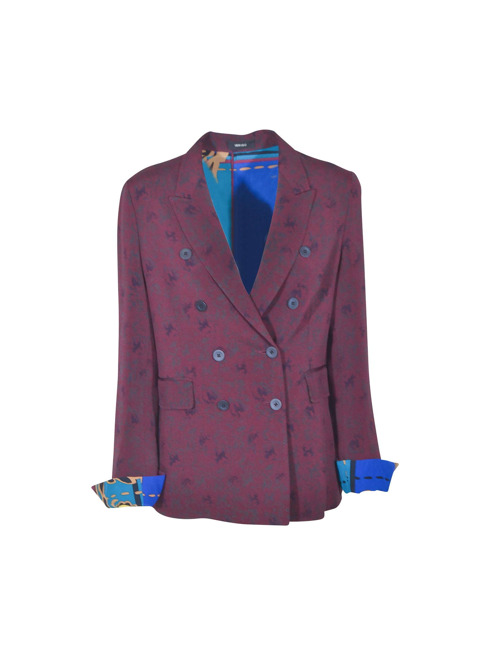 giacca doppiopetto kimono con foulard in schiena 