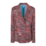 giacca doppiopetto kimono con foulard in schiena 