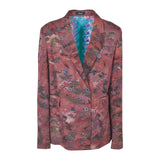 giacca doppiopetto kimono con foulard in schiena 