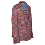 giacca doppiopetto kimono con foulard in schiena 