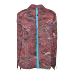 giacca doppiopetto kimono con foulard in schiena 