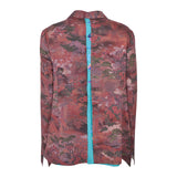 giacca doppiopetto kimono con foulard in schiena 