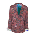 giacca doppiopetto kimono con foulard in schiena 