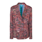 giacca doppiopetto kimono con foulard in schiena 