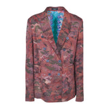 giacca doppiopetto kimono con foulard in schiena 