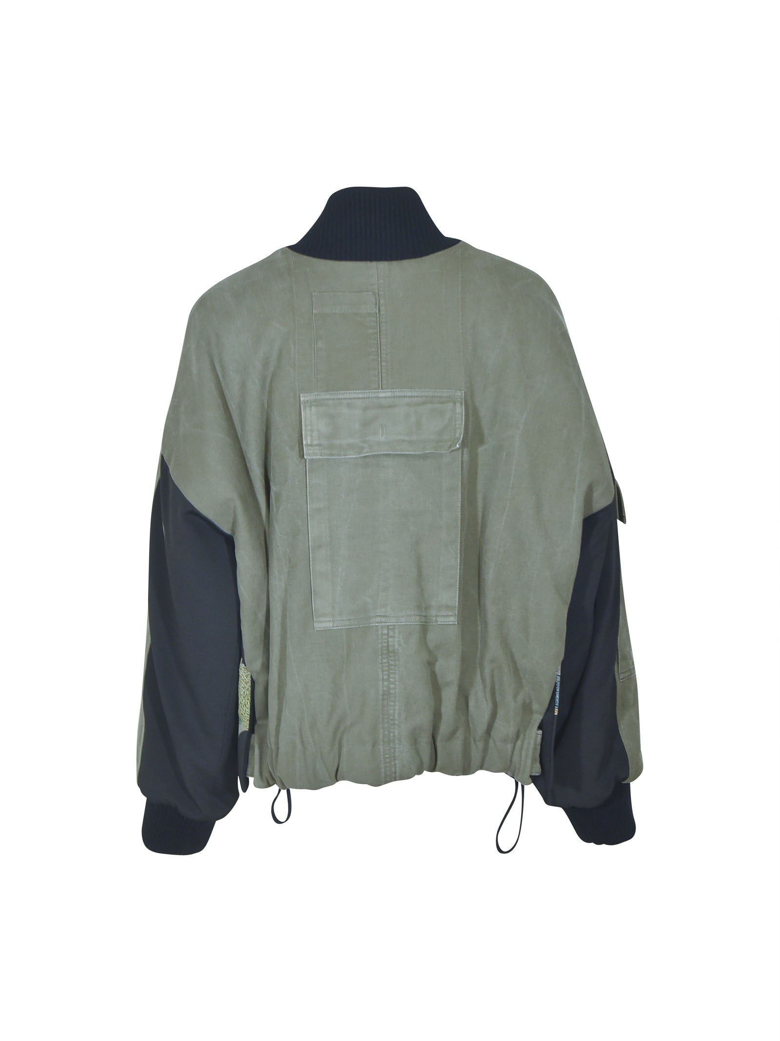 bomber con tasconi e inserto kimono vintage 