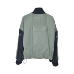 bomber con tasconi e inserto kimono vintage 