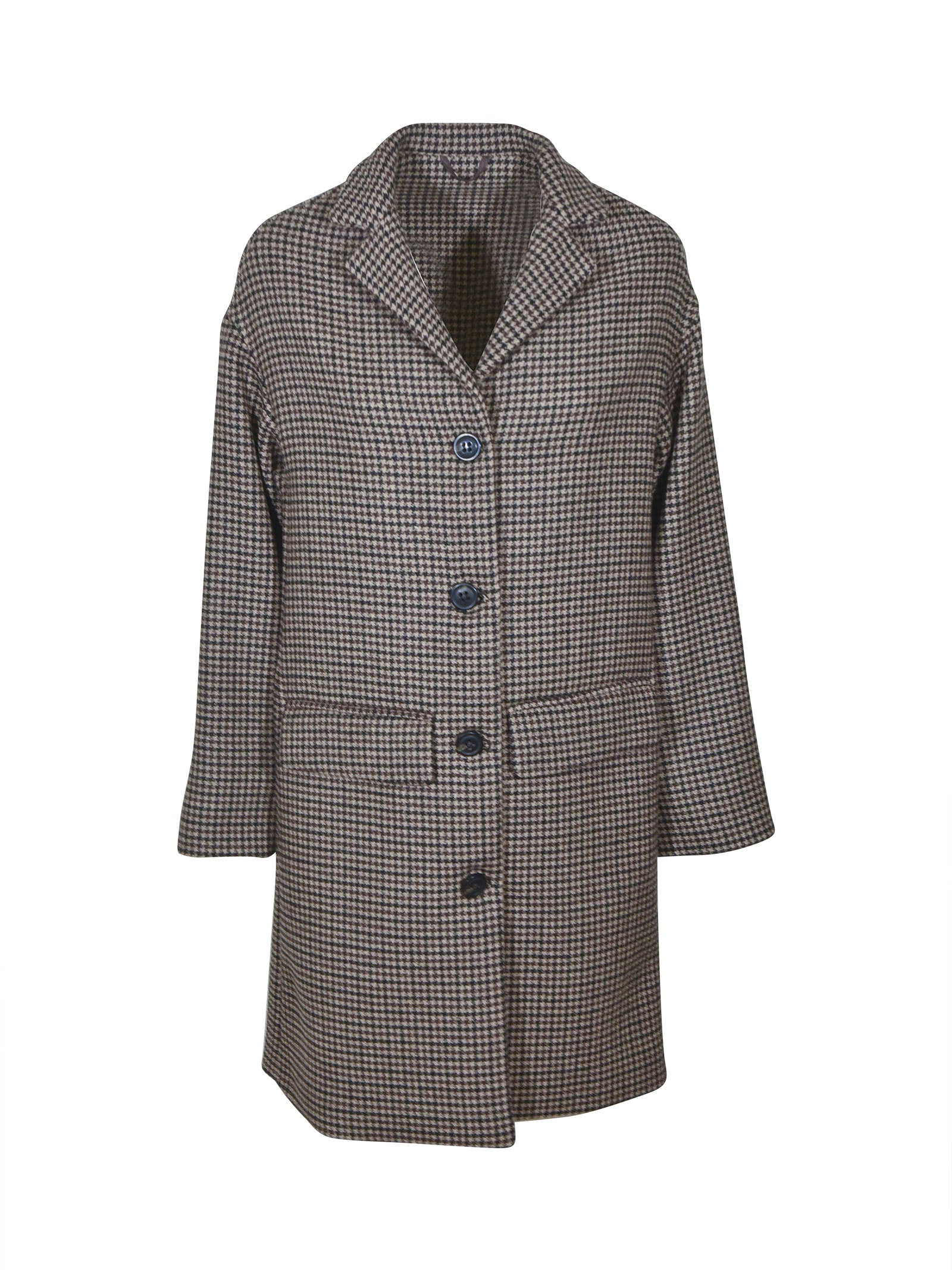 cappotto paul monopetto pied de poule 