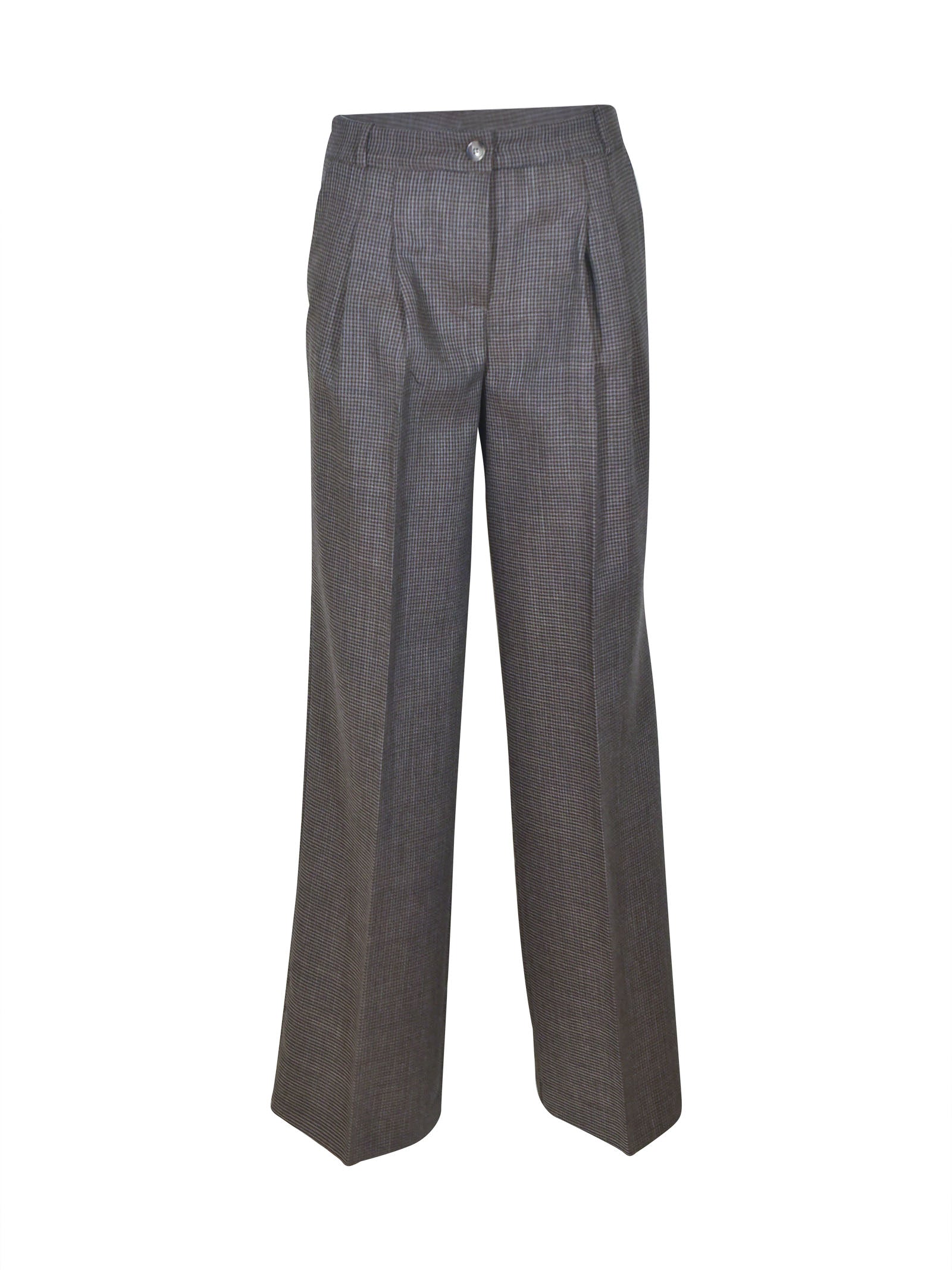 pantaloni floyd  pences gamba larga pied de poule 