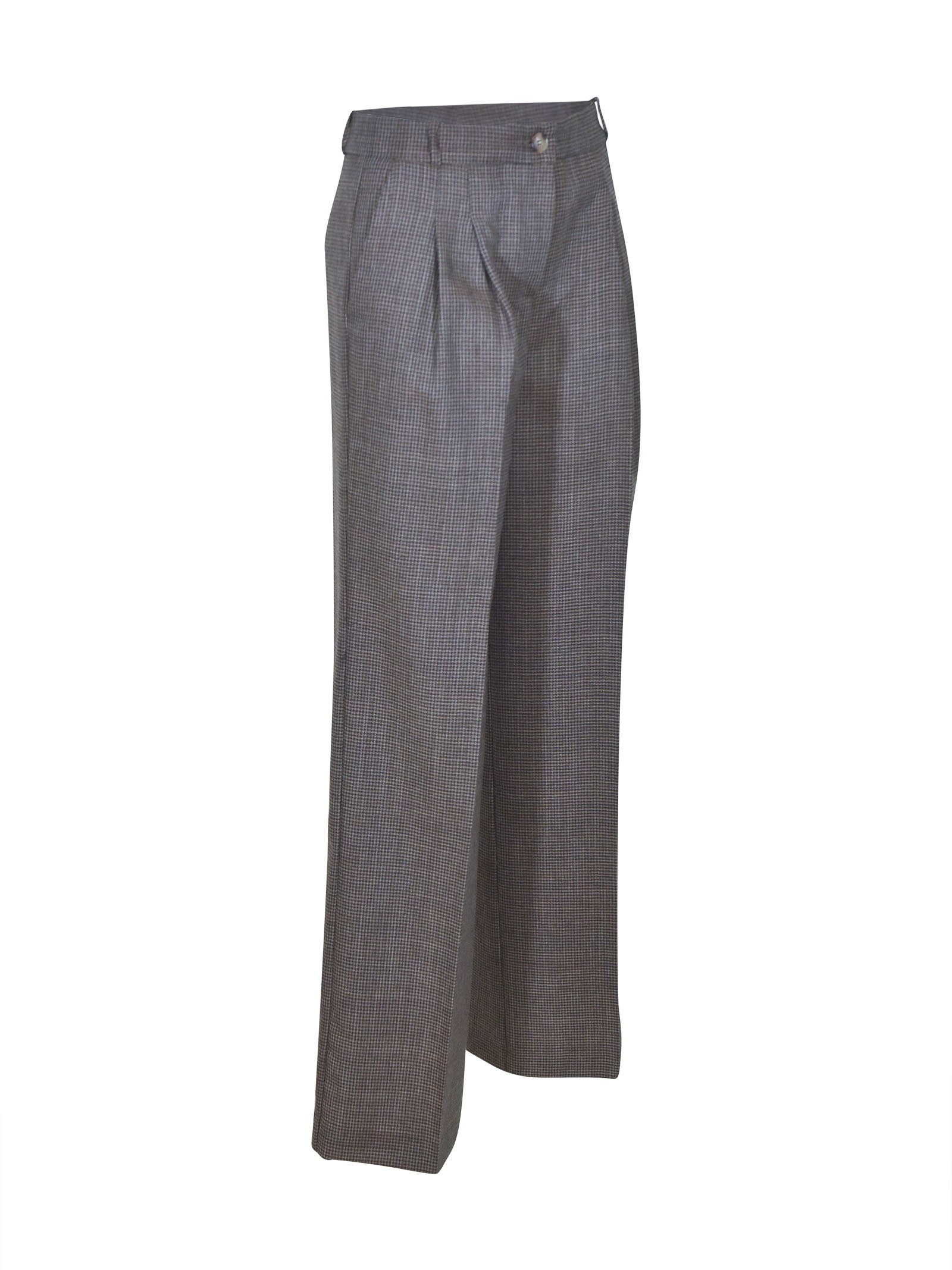 pantaloni floyd  pences gamba larga pied de poule 