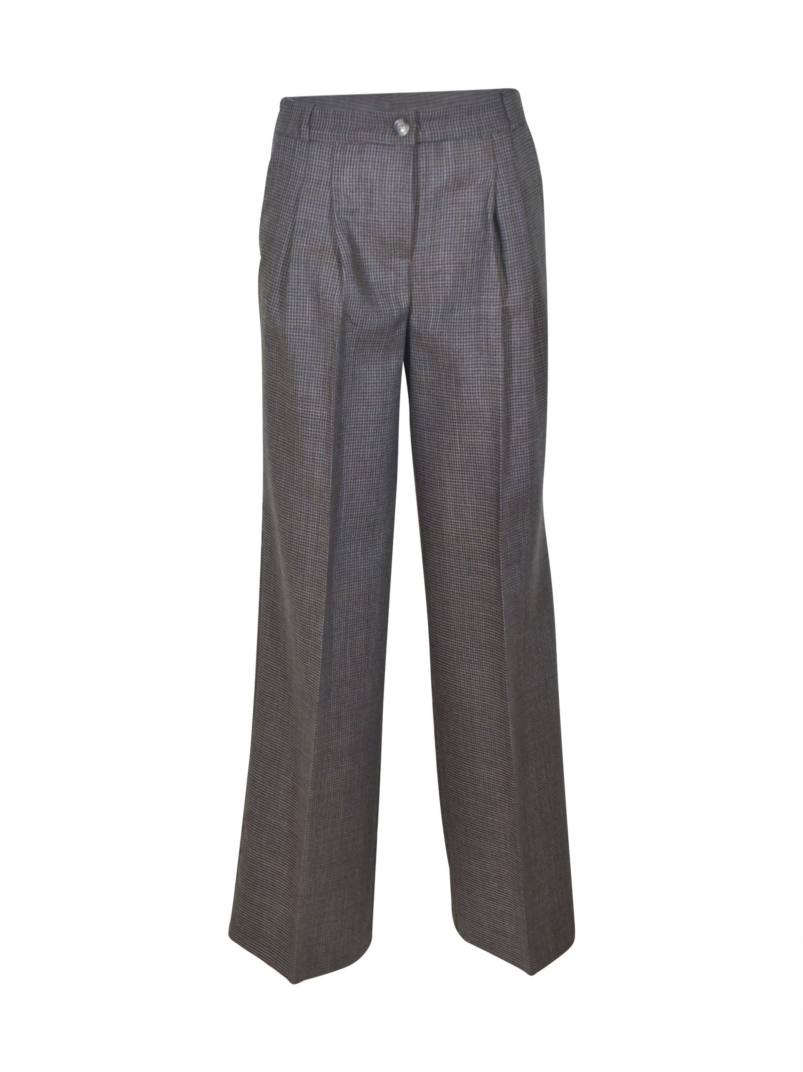 pantaloni floyd  pences gamba larga pied de poule 