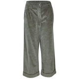 pantaloni spencer velluto coste rocciatore gamba larga con risvolto 