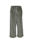 pantaloni spencer velluto coste rocciatore gamba larga con risvolto