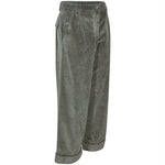 pantaloni spencer velluto coste rocciatore gamba larga con risvolto 
