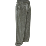 pantaloni spencer velluto coste rocciatore gamba larga con risvolto 