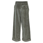 pantaloni spencer velluto coste rocciatore gamba larga con risvolto 