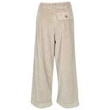 pantaloni spencer velluto coste rocciatore gamba larga con risvolto 