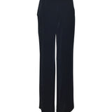 pantaloni andrea vellulo liscio gamba larga 