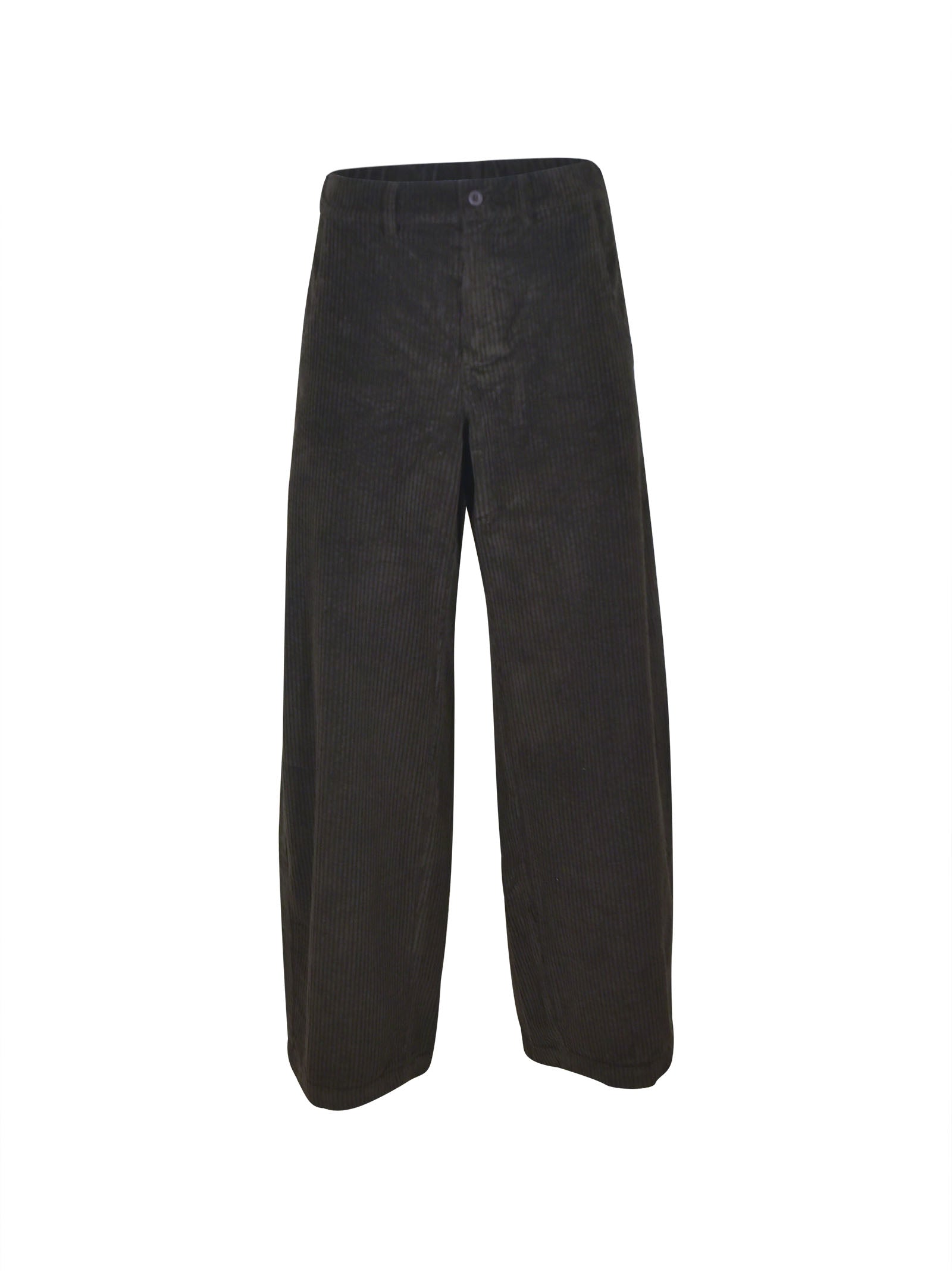 pantaloni sbam velluto coste elastico vita dietro 