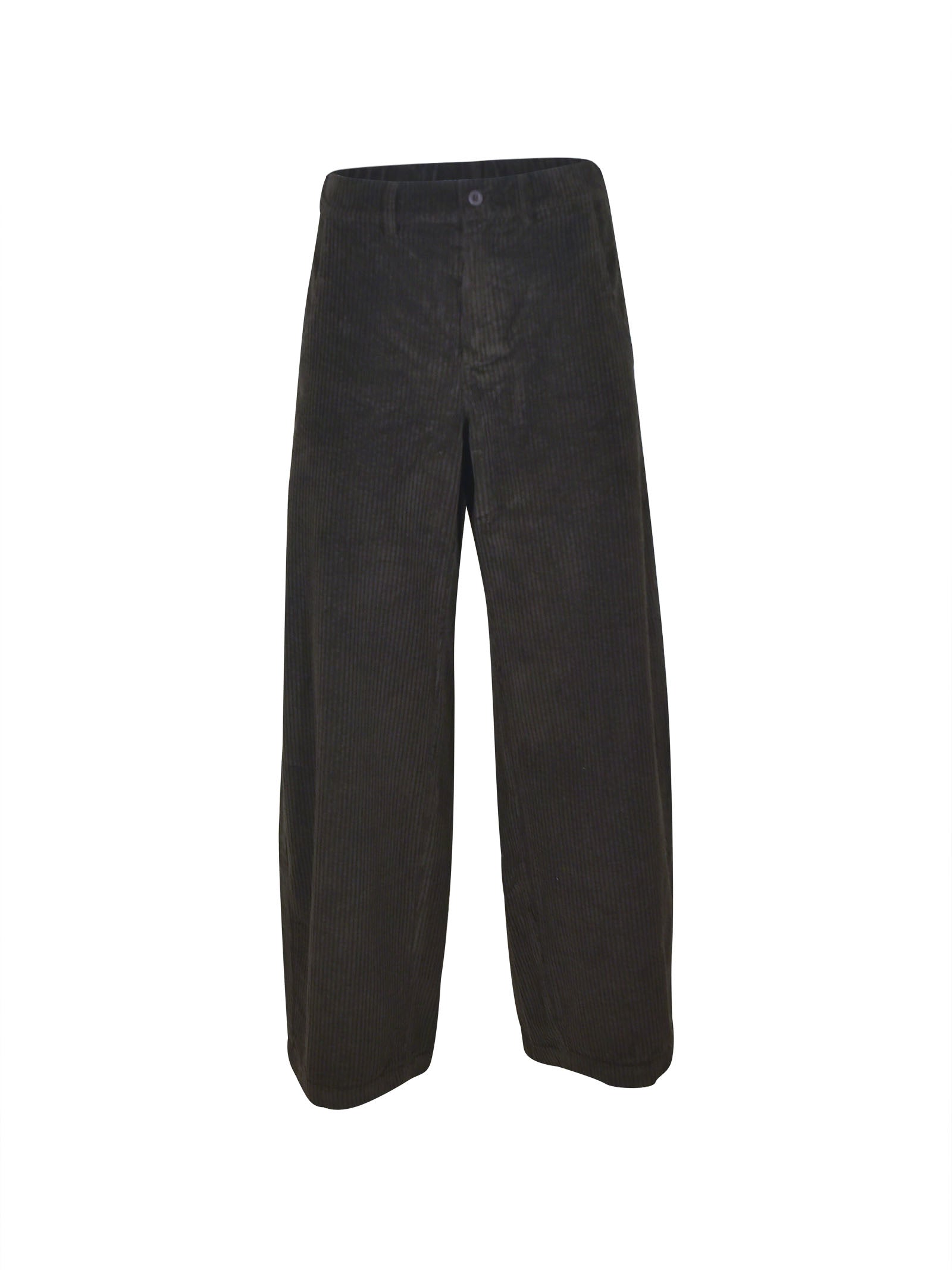 pantaloni sbam velluto coste elastico vita dietro 