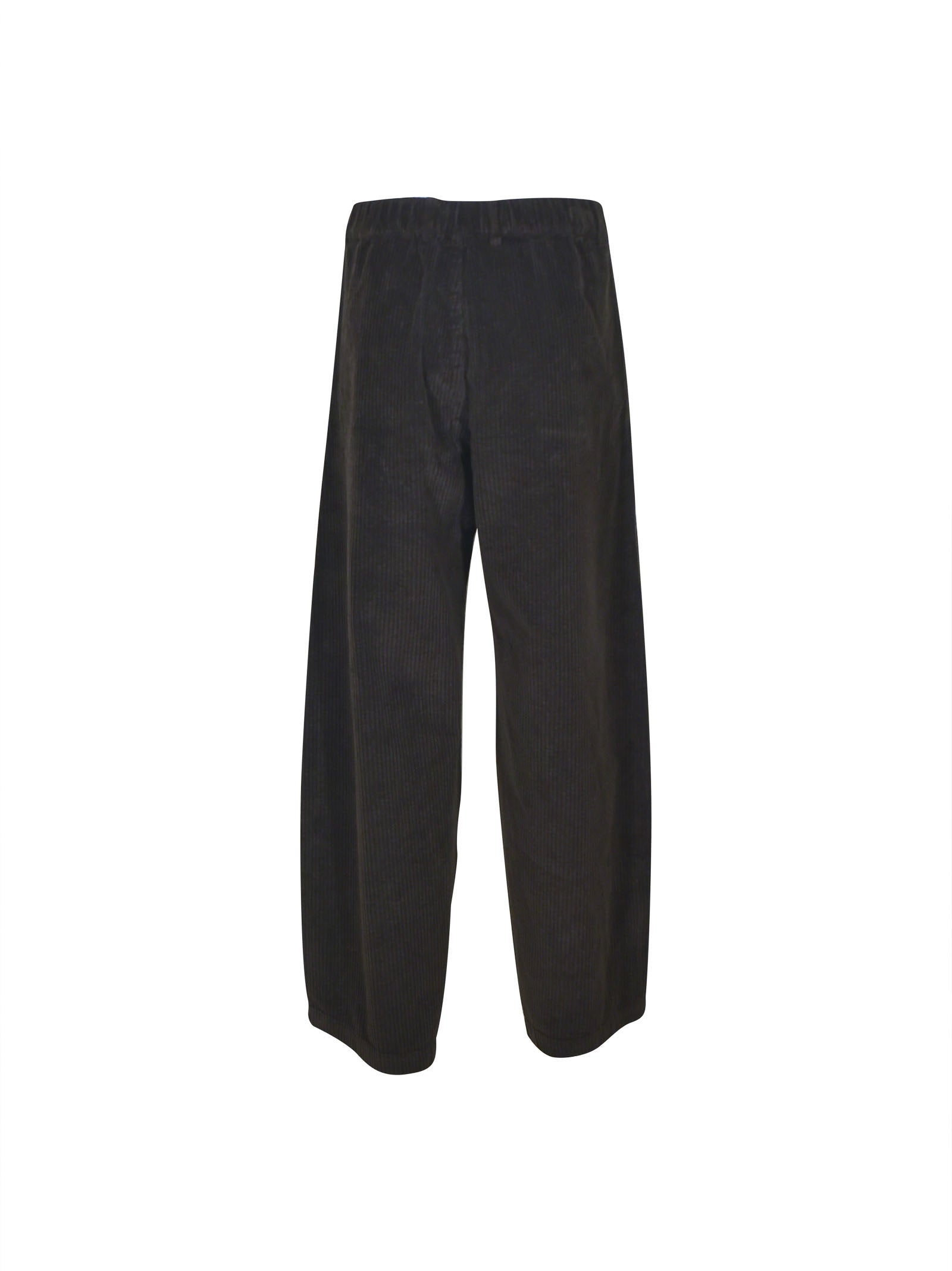 pantaloni sbam velluto coste elastico vita dietro 