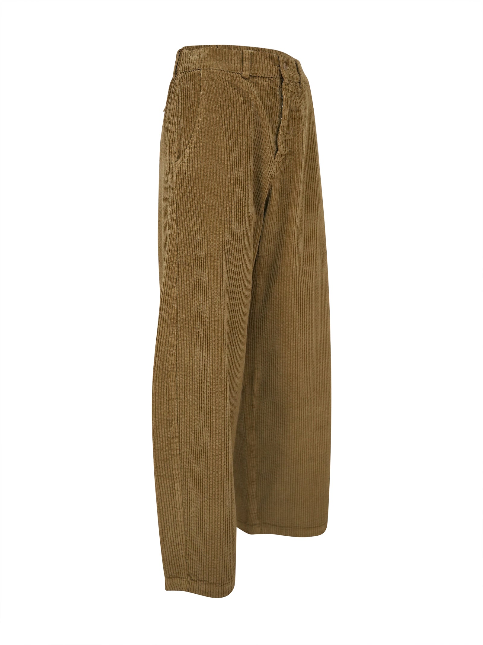 pantaloni sbam velluto coste elastico vita dietro 